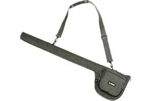 Doorslay Fishing Rod Case Fishing Pole Bag with Reel Pouch Fly Fishing Bag for 9FT 2 Pieces/4Pieces Rod Fishing Rod Bag