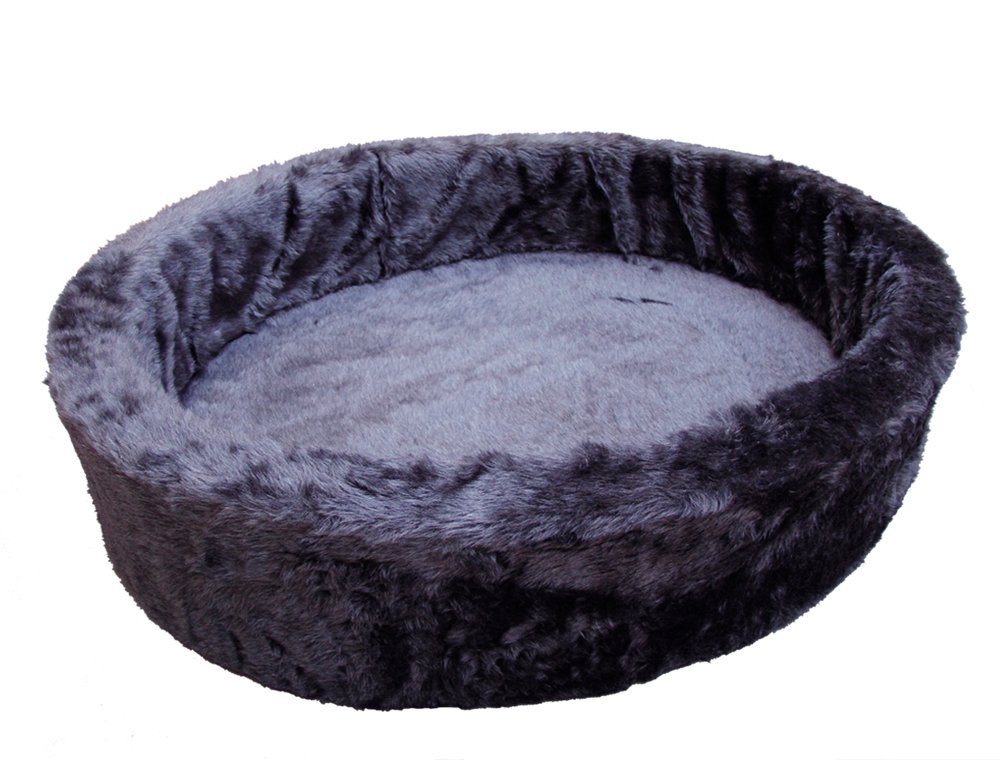 Nobby Plush Bed, 90 cm, Grey