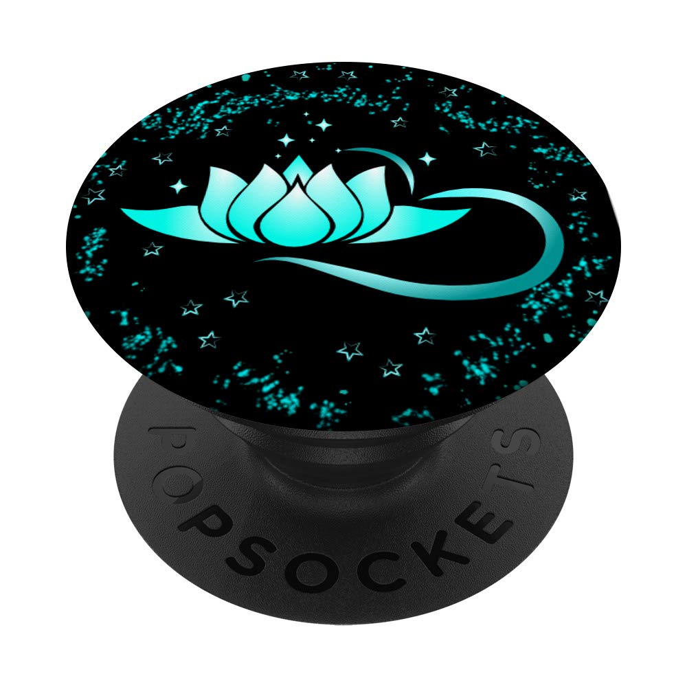 Yoga Lotus Meditation Flower Namaste Yogi Esoteric PopSockets Swappable PopGrip