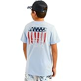 HUK boys Unisex Kids Short Sleeve Performance Tee, Kids Fishing T-shirt