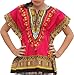 RaanPahMuang Childs African Dashiki Festival Bright Cotton Open Collar Shirt