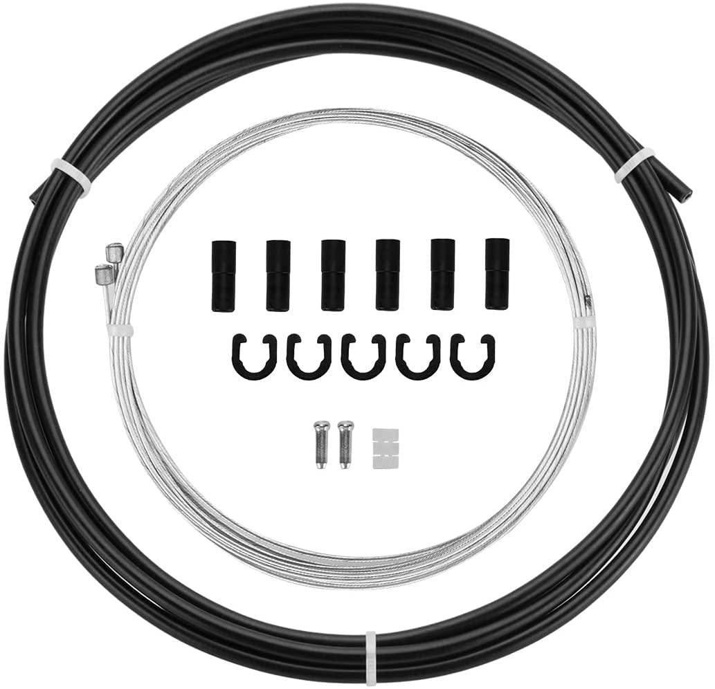 Chooee Universal Bicycle Shifter Cable Housing Set for Shimano Sram Derailleur Black