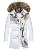 YYZYY Homme Luxe Hiver épais Suède Cuir Fourrure Manteau Doublure En