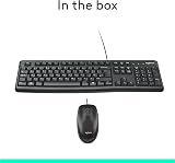 Logitech MK120 Keyboard and Mouse Combo USB Plug and Play Black UK Layout view 9