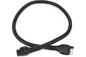 32 Inch 4-Way Flat to 6-Way Square Adapter Connector Trailer Light Wiring Harness Compatible with Starcraft Fold-Down Pop-Up 