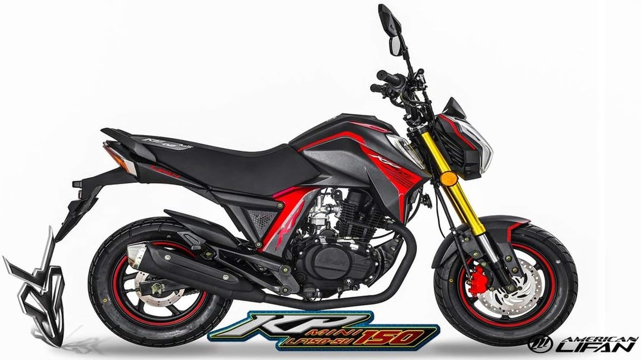 Lifan MotoPro Brings KP Mini 150cc Street Motorcycle Bike with 5-Speed Manual Transmission, Electric Start! 12" Wheels! Fully Assembled with Purchase! (Green)