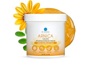 Dr. Robaina Arnica Salve – Fast-Absorbing Balm for Bruises, Swelling & Muscle Recovery | Natural, Non-Greasy Ointment with Concentrated Arnica Extract for Skin Comfort & Joint Care | 2 oz