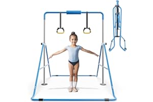 Seven Leap Expandable Bar for Junior Gymnasts - Adjustable and Folding Design，Expandable Horizontal Bars Durable and Sturdy Bars