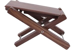 Guitar Footstool, Folding Guitar Foot Rest, Wood AcousticGuitar Footstool Solid Handicraft Anti Skid Folding Footrest Pedal f