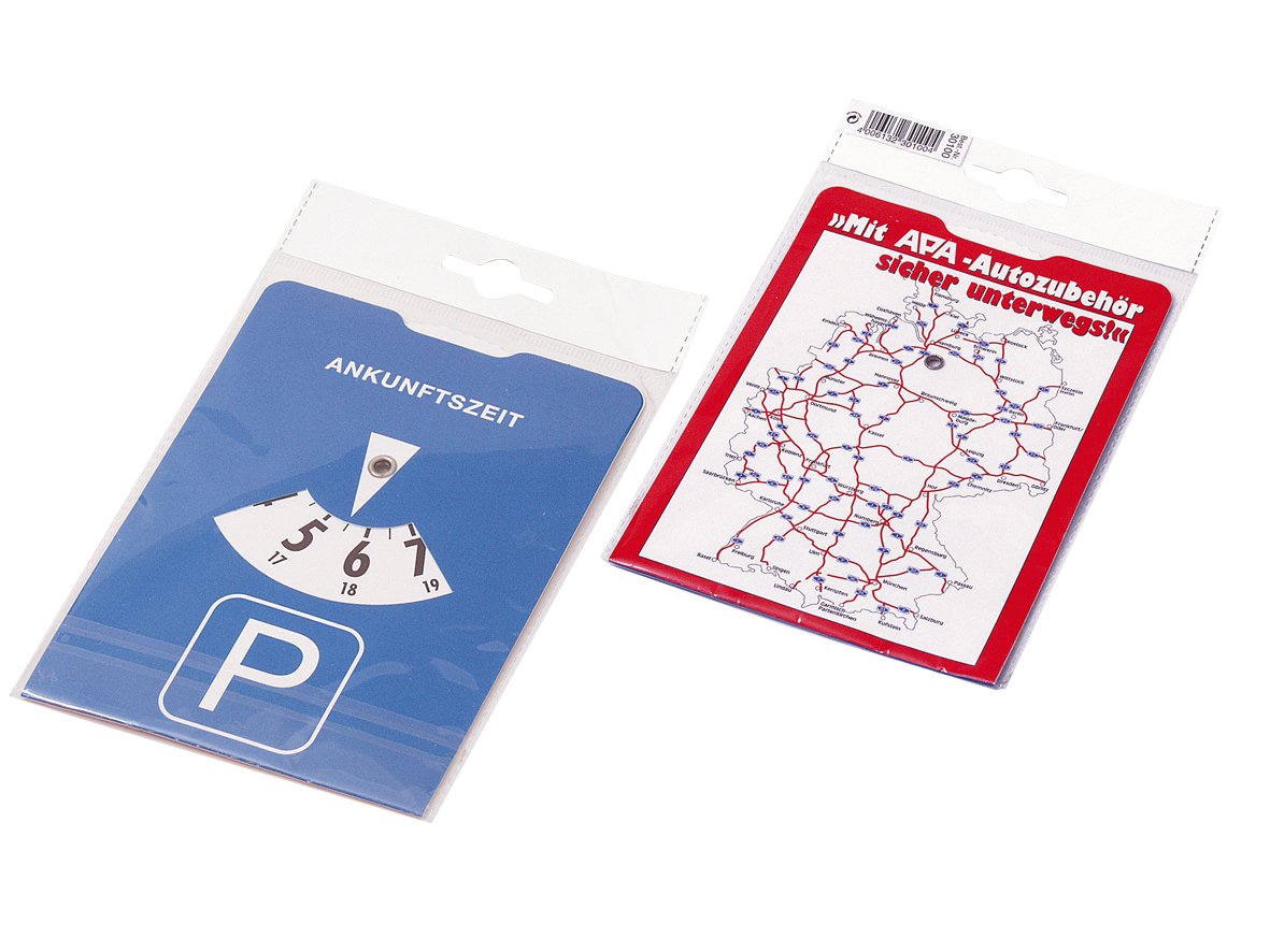 PA APA 30100 Parking Disc with 24-Hour Display, black