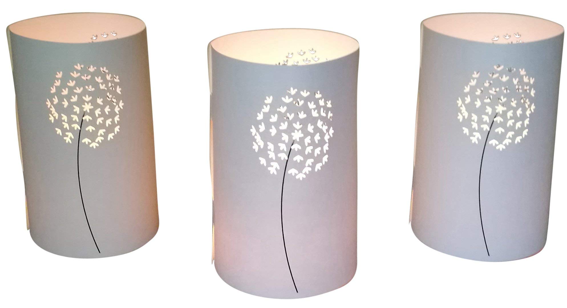 Pack of 10 Paper Candle Holders Flower for Tea Lights Candles Lanterns White Tea Light Holder Decorative Lantern Table Decoration