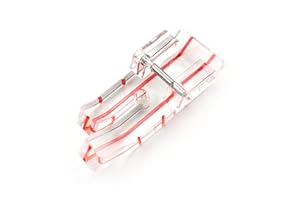 TISEKER Clear Presser Foot 1/4" (Quarter Inch) for Patchwork Quilting Fits for All Low Shank Snap-On Singer, Brother, Babylock, Euro-Pro, Janome, Kenmore, White, Juki, Simplicity, Elna Sewing Machine