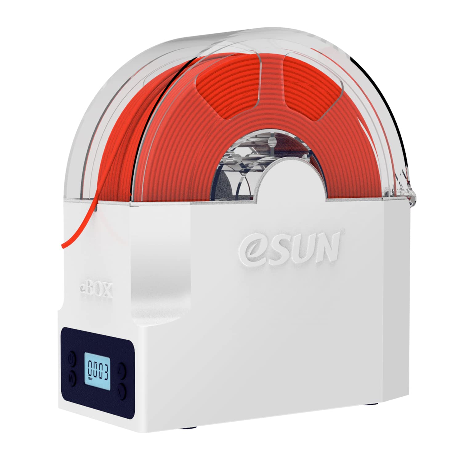 eSUN eBOX Lite Upgraded Dryer Box of 3D Printer Filament, Dehydrator of Filament Storage Box, Keep Filament Dry During 3D Printing, Spool Holder, Compatible with 1.75mm, 2.85mm, 3.00mm Filament