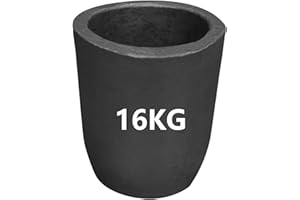 LSMIITTH 35lbs/16KG Clay Graphite Crucible for Metal Melting Casting Crucible Refining Aluminum Silver Copper Brass Gold - #16 Crucible