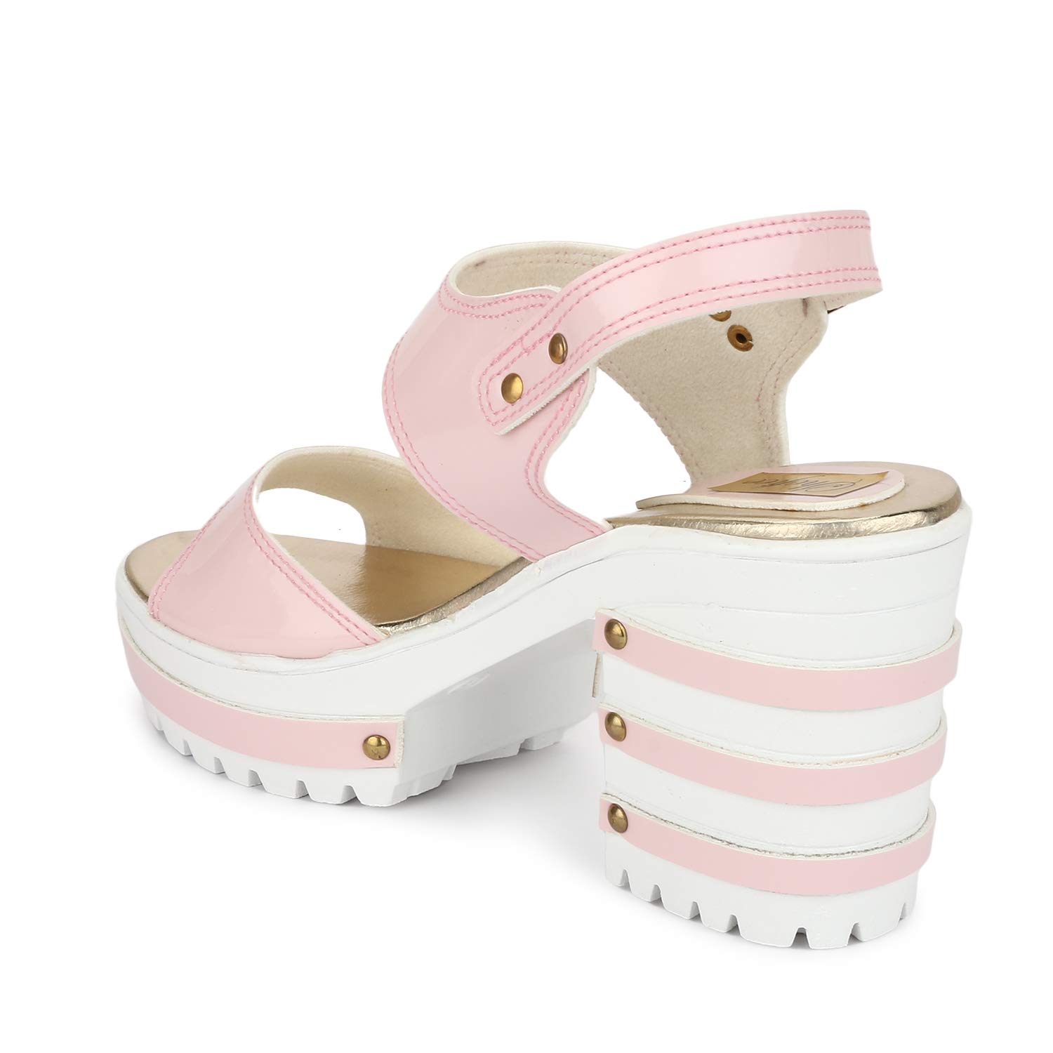 shofiee women's block heel wedge