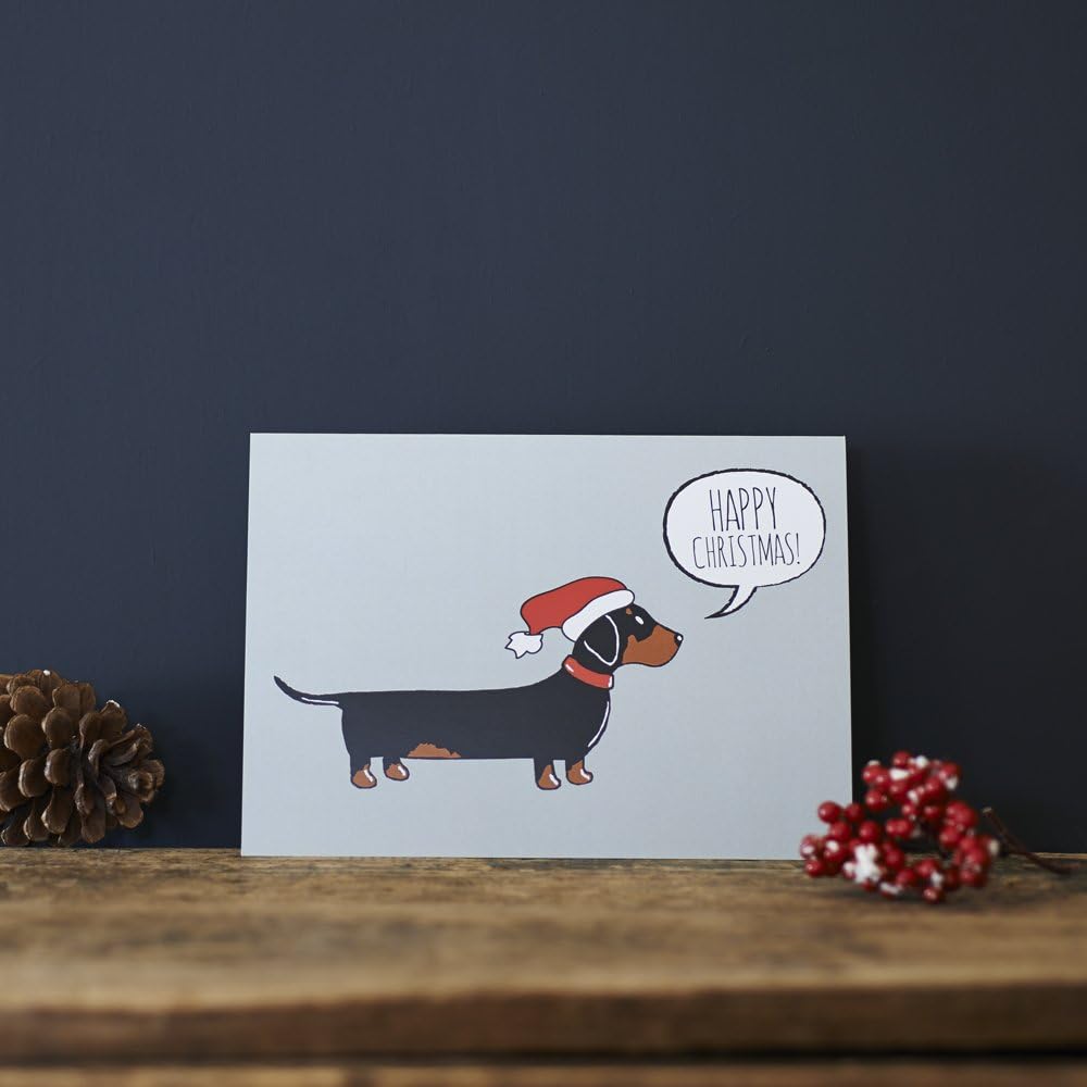 Dachshund Christmas Card