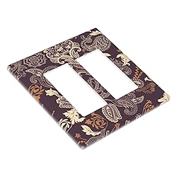 Boho Purple Flowers Rustic Morris 2 Gang Rocker