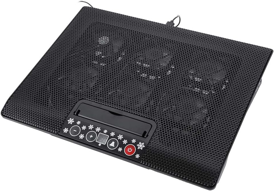 Kafuty Laptop Cooler Pad Base, Laptop Cooler, Cooling Pad Base, USB 6 Fans Adjustable Angle Mounts Stand 17" or Below Notebook, Super Quiet Fans
