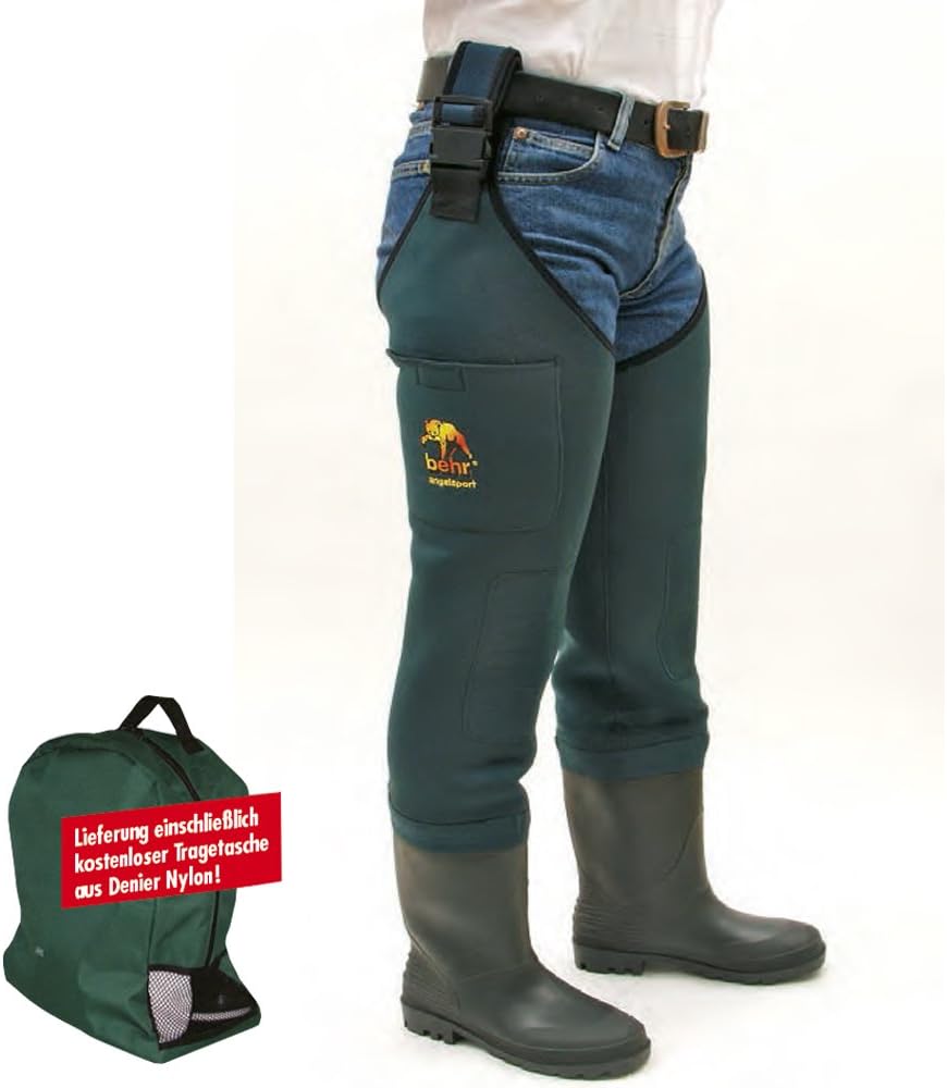 Behr Neoprene Hip Boot with Pocket Waders Amazon.co.uk Sports & Outdoors