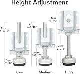 Tahikem 4pk Heavy Duty Leveling Feet 4000lb Load Capacity Workbench Cabinet Feet view 2