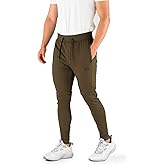 Contour Athletics Men's Joggers Hydrafit Track Pants Men's Sweatpants Active Sports Running Workout Pant Zipper Pockets
