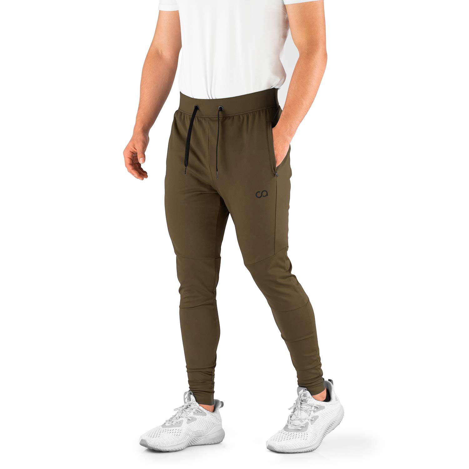 Contour Athletics Hydrafit Joggers for Men (Slim Fit Original), Sweatpants for Men with Zipper Pocke