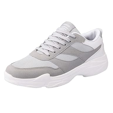 Luckycat Herren Fitness Laufschuhe Atmungsaktiv Rutschfeste Mode Sneaker Sportschuhe Unisex Bequem Schnürer Gym Fitness Atmun