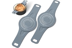 Masgarlan Silicone Bread Sling 2 Pack for Dutch Oven, Non-Stick Reusable Sourdough Baking Mat, Easy Dough Transfer Tool, Brea