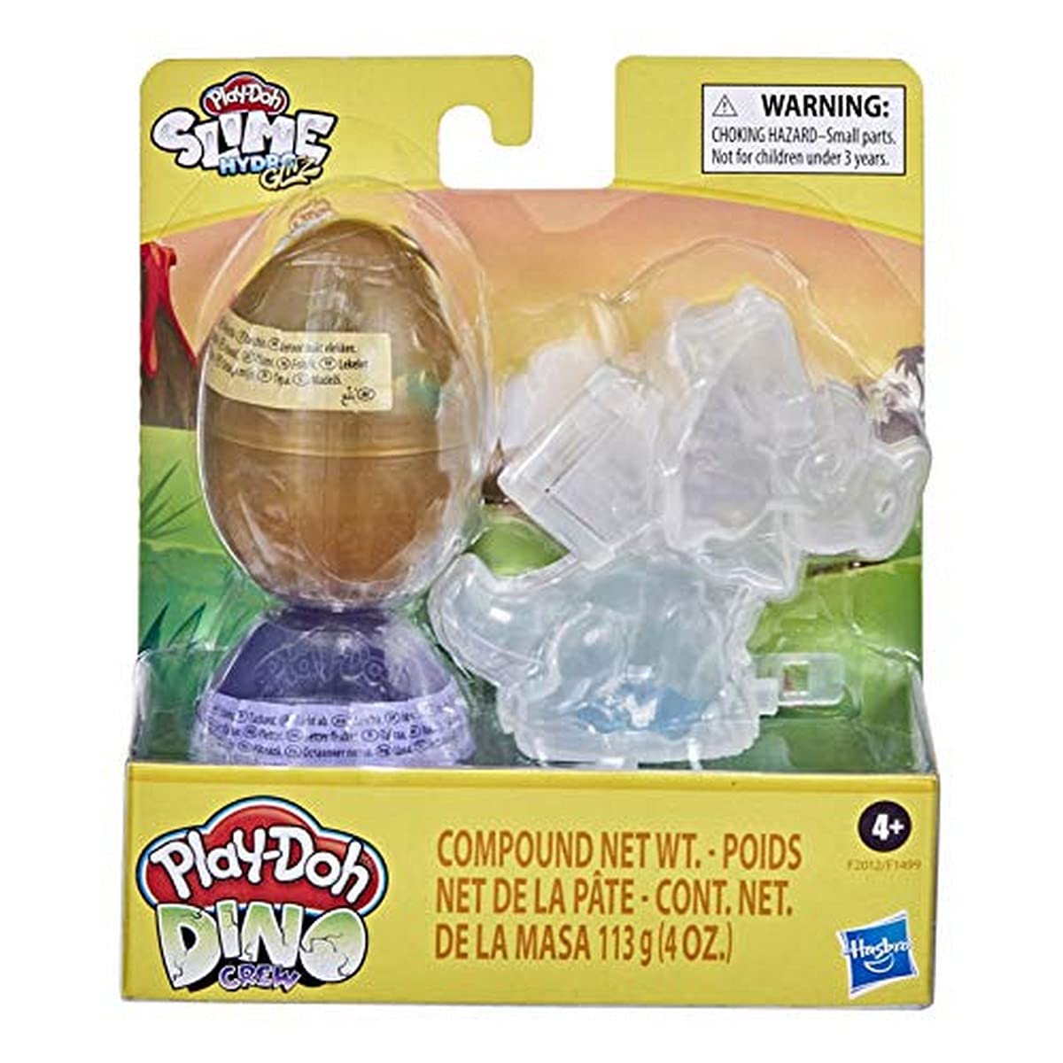 Play-Doh Slime Hydro Glitz Dino Crew - Triceratops