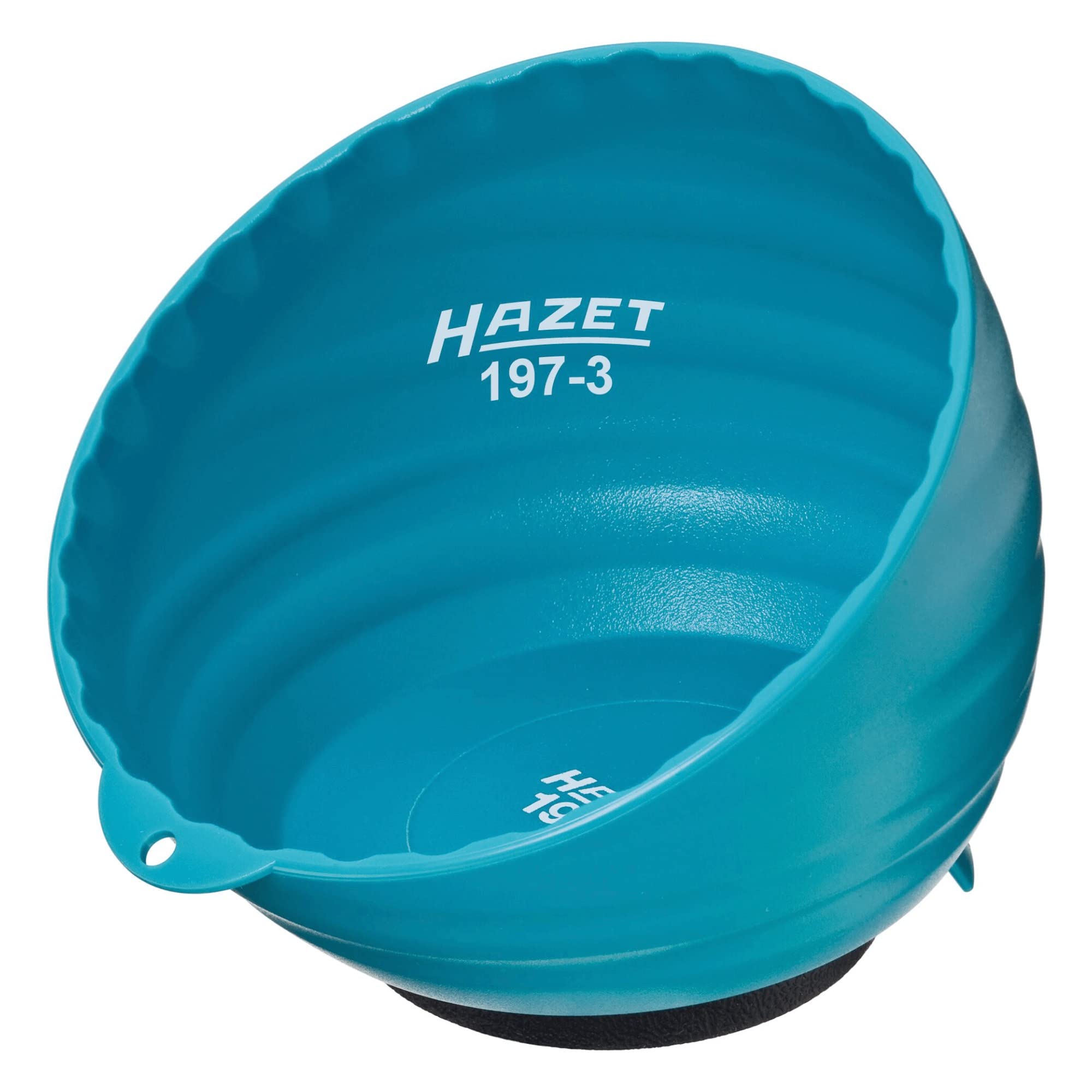 HAZET magnetic tray 197-3, 5.91 inches diameter, made of lightweight plastic with robust, strong magnet - particularly practical for storing small parts such as screws