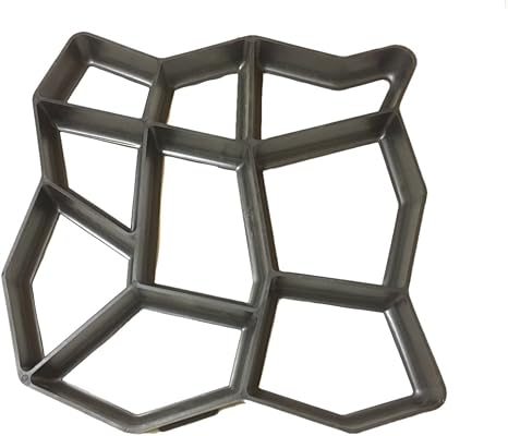 Amazon Lnj パスメイト 石畳 タイル オリジナル 型枠 モールド 軽量 プラスチック セメント 43 43ｃｍ Diy 農業 園芸用機器