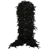 THARAHT Chandelle Feather Boa 19 Color-38g/55g100g 2Yard Dancing Wedding Party Halloween Costume Decoration Feathers boa