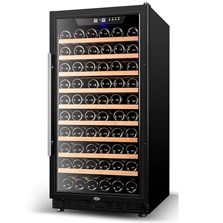 GXFC Refrigerador de Vinoteca con Estante de Copa de Vino, Nevera ...