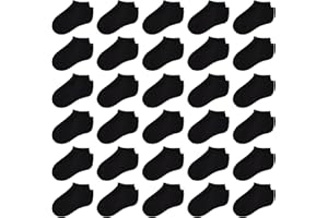 Toddler Socks 30 Pairs Kids Low Cut Socks for Boys Girls 1-14 Years Old Baby Children No Show Ankle Socks Set