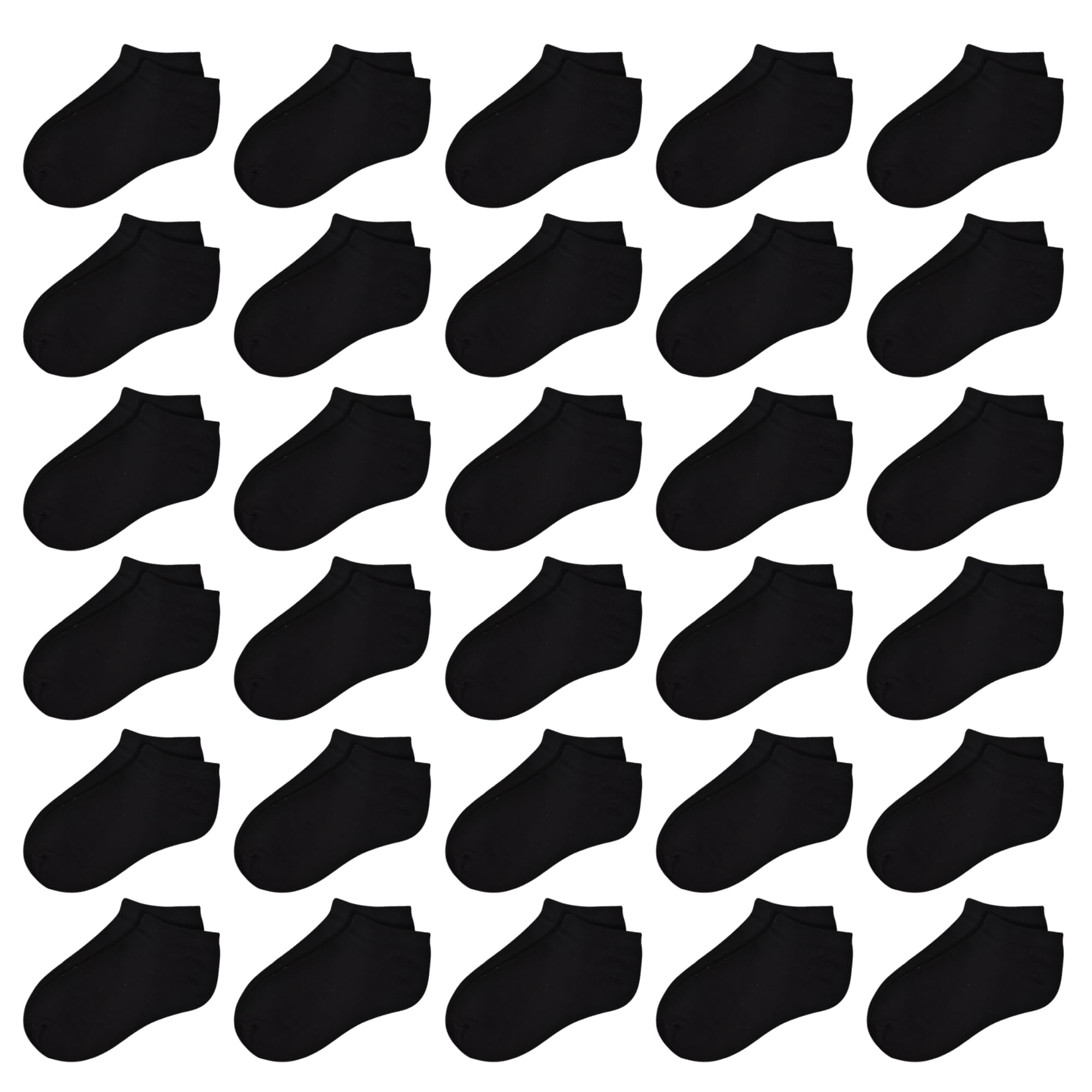 Photo 1 of SPTRAMLE Toddler Socks 30 Pairs Kids Low Cut Socks for Boys Girls 10-14 Years Old Baby Children No Show Ankle Sock Black