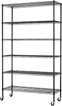 Amazon Com Storage Shelves Metal Shelf Wire Shelving Unit With