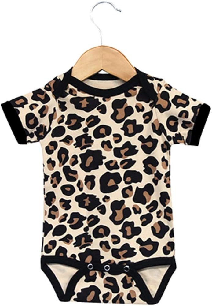 leopard baby romper