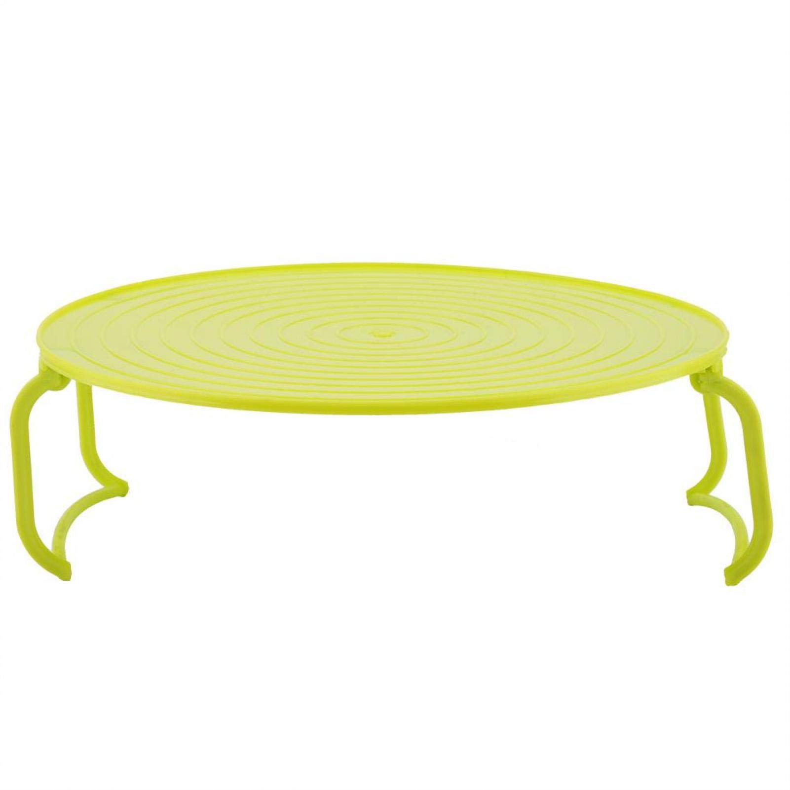 Multi-Functional Microwave Plate Stacker, Foldable Microwave Rack Tray with Handle Microwave Oven Steam Rack Double Layer Dish Tray