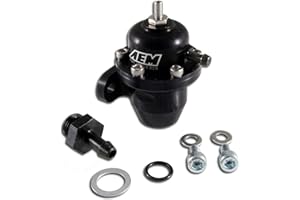 AEM 25-300BK Black High Volume Adjustable Fuel Pressure Regulator