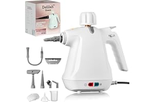 GENERIC Delilah steam cleaner Natural Steam Cleaner Handheld Power Steam Cleaner for Home Power Steamer for Cleaning with Safety Lock Multiple Attachments for Versatile