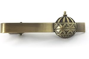 Pioneer Plus Liahona Tie Bar/Tie Clip - Antique Bronze - Sculpted All-Metal Design - LDS Missionary & Priesthood Gift