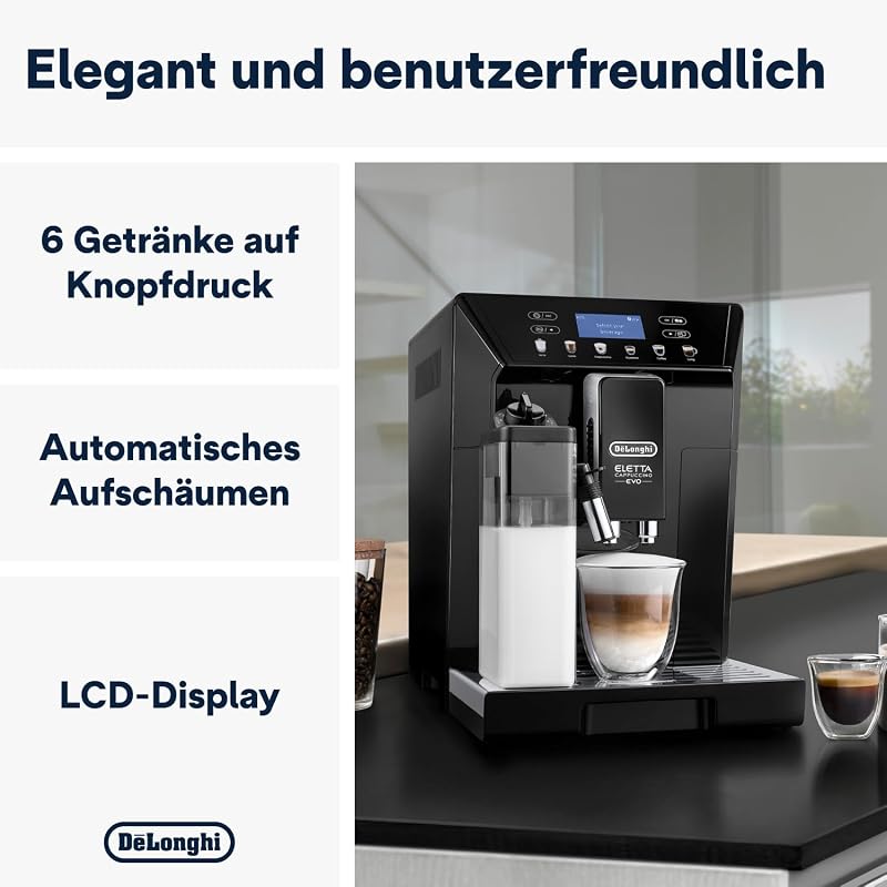 Eletta Evo - Kaffeevollautomat 6 Getränke Schwarz