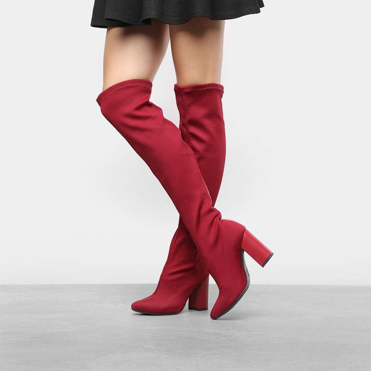 bota over the knee vizzano malha