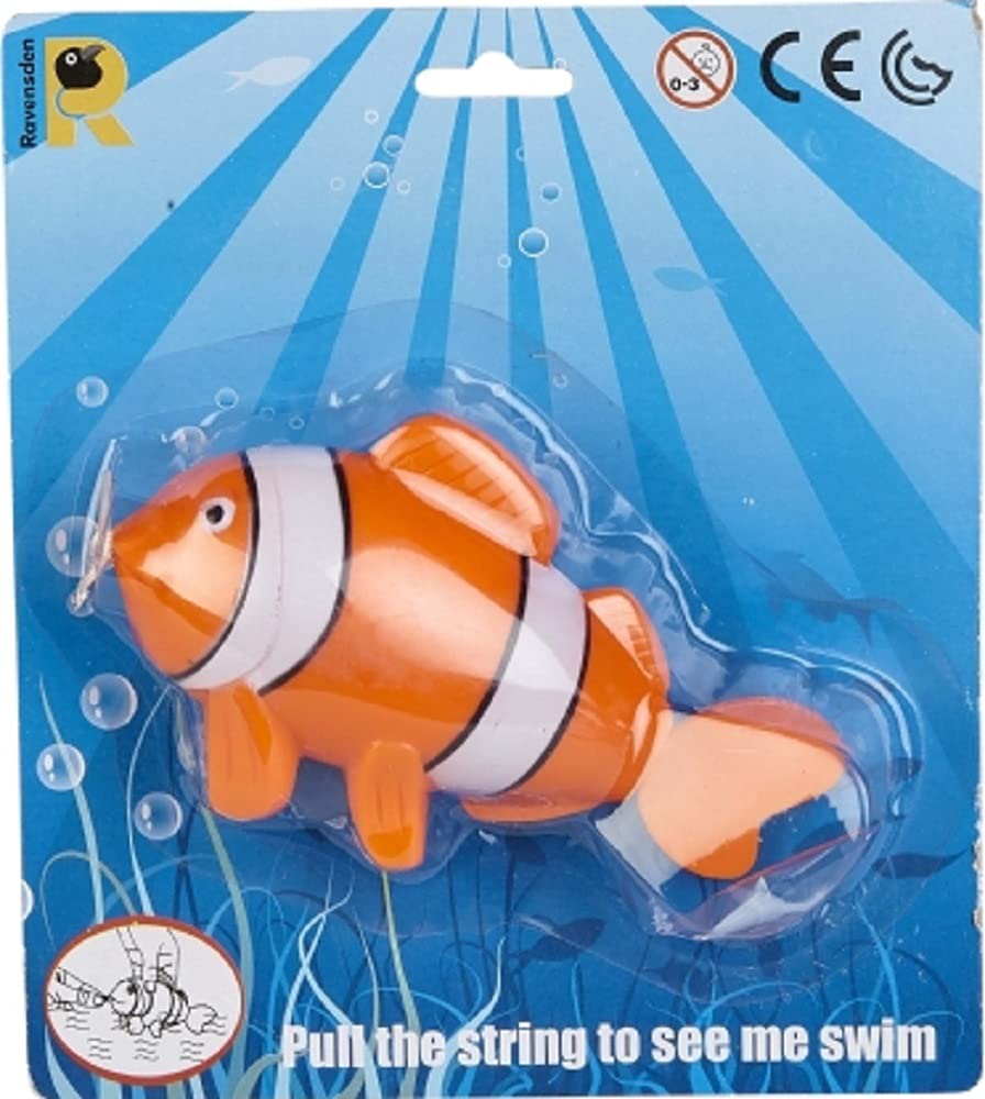 Ravensden Clown Fish Wind Up Swimming Toy