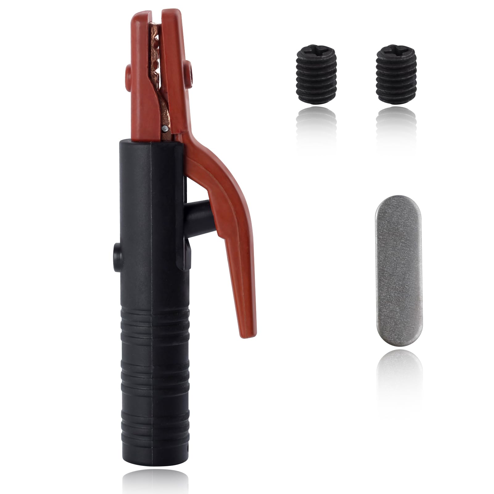 GOLD DEER Welding Electrode Holder 500AMP Heavy Duty Jaw Holding Plier Electrode Clamp of Welding Machine ARC Welder American Design Pure Copper Brass Materials for MMA Stick Electrode Welding