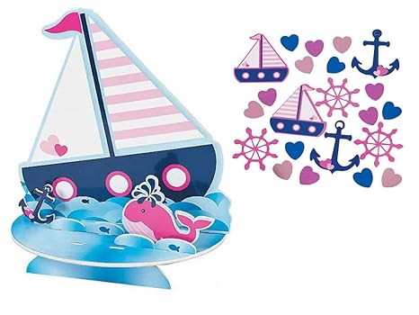 Amazon Com Nautical Table Decorations Centerpiece And Confetti