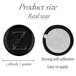 25Pcs Black Wax Seal Stickers Handmade Vintage