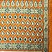 Shonaya Women's Party Wear Bandhani Bhaglpuri Art Silk Printed Saree Sari (Orange & Green)