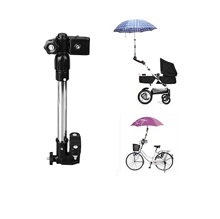 Kompassswc Kinderwagen Regenschirmhalter Rollator Teleskopisch Schirmhalterung Sommenschirm Halterung Babywagen zubehör (30cm