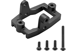 ESILUN OGRC Aluminum Alloy RC Servo Bracket Servo Mount for Traxxas 1/18 TRX4M RC Crawler Car Upgrade Parts (Black)